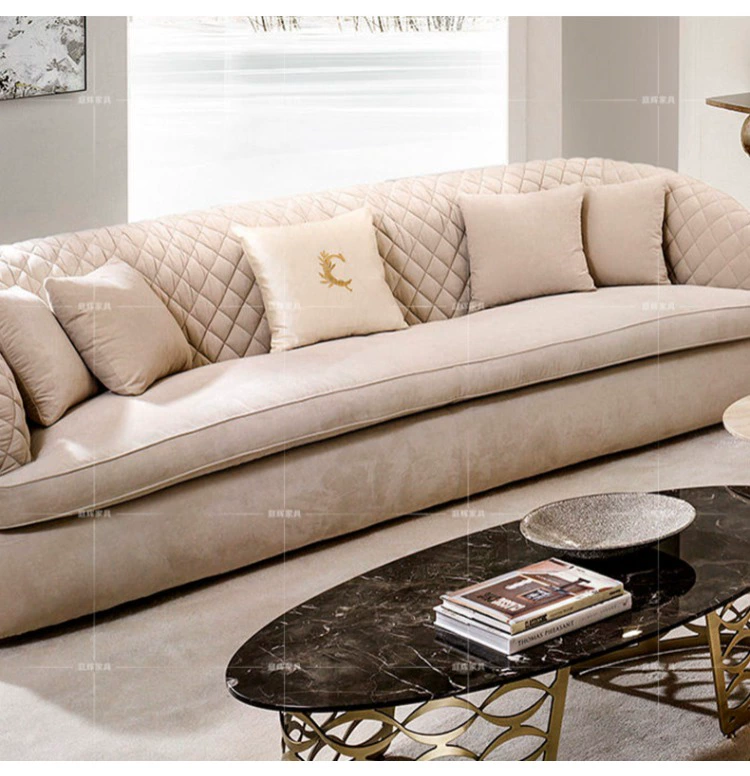 Ánh sáng sang trọng Biệt thự Turri phòng khách cao cấp 123 kết hợp sofa Bentley Ghế sofa da hiện đại Post-sofa - Ghế sô pha