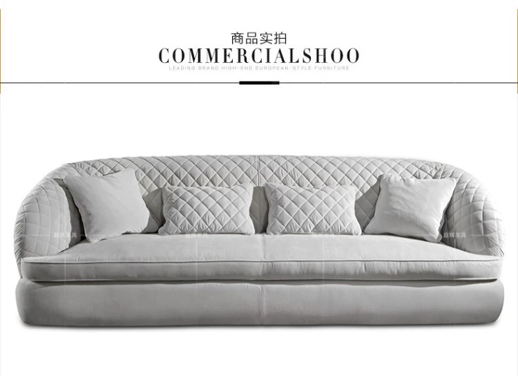 Ánh sáng sang trọng Biệt thự Turri phòng khách cao cấp 123 kết hợp sofa Bentley Ghế sofa da hiện đại Post-sofa - Ghế sô pha