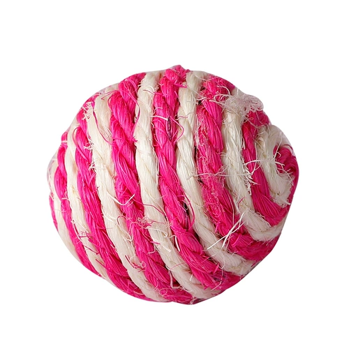 Кошачья игрушка схватить мяч кусание кошачья кошка сами -хе -хэмп цвет шариковой котенок котенок из шлифования зубов из шлифования когтя для питомца