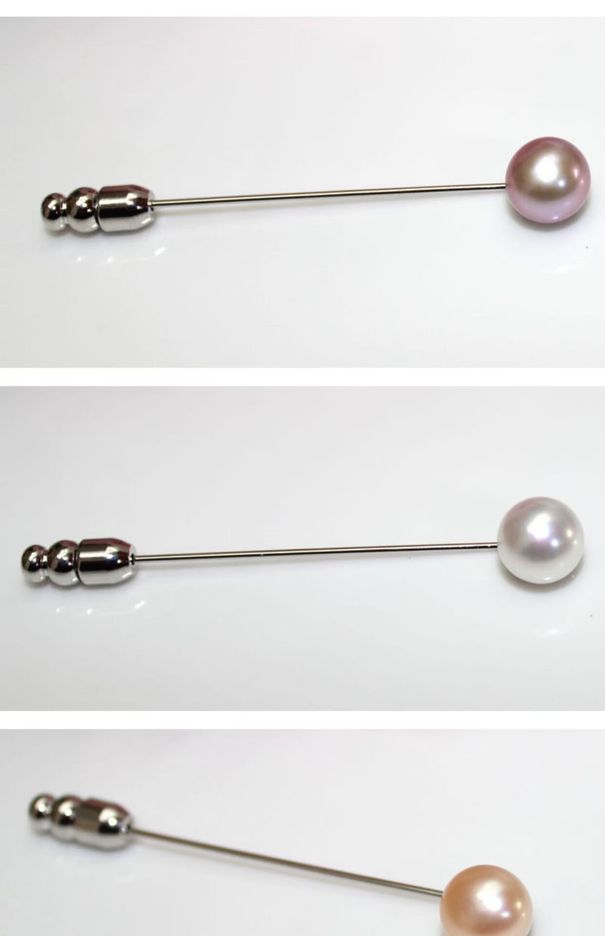 Ngọc trai nước ngọt đồng tâm trâm cài pin pinhole áo len cardigan khăn choàng cổ áo khóa đơn giản - Trâm cài hoa cài áo