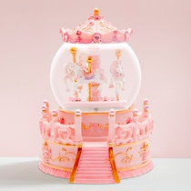 Merry-go-round music box crystal ball music box birthday gift for girls children girlfriends toys gifts