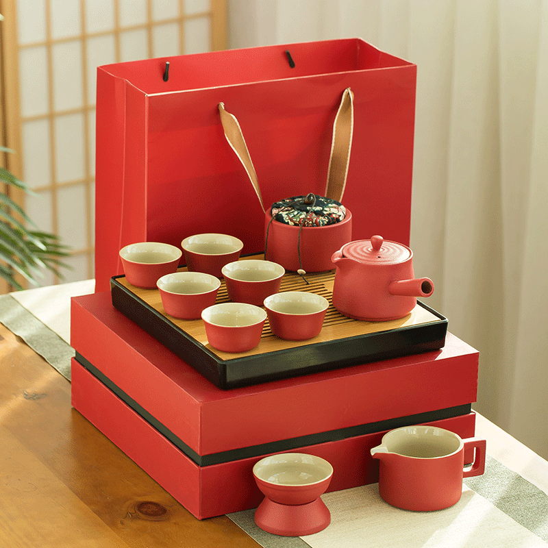 Kung Fu Tea Set Gift Box Set Group Company Send Customers Home Water Storage Dry Bubble Pan Upscale Gift Gift Custom Logo