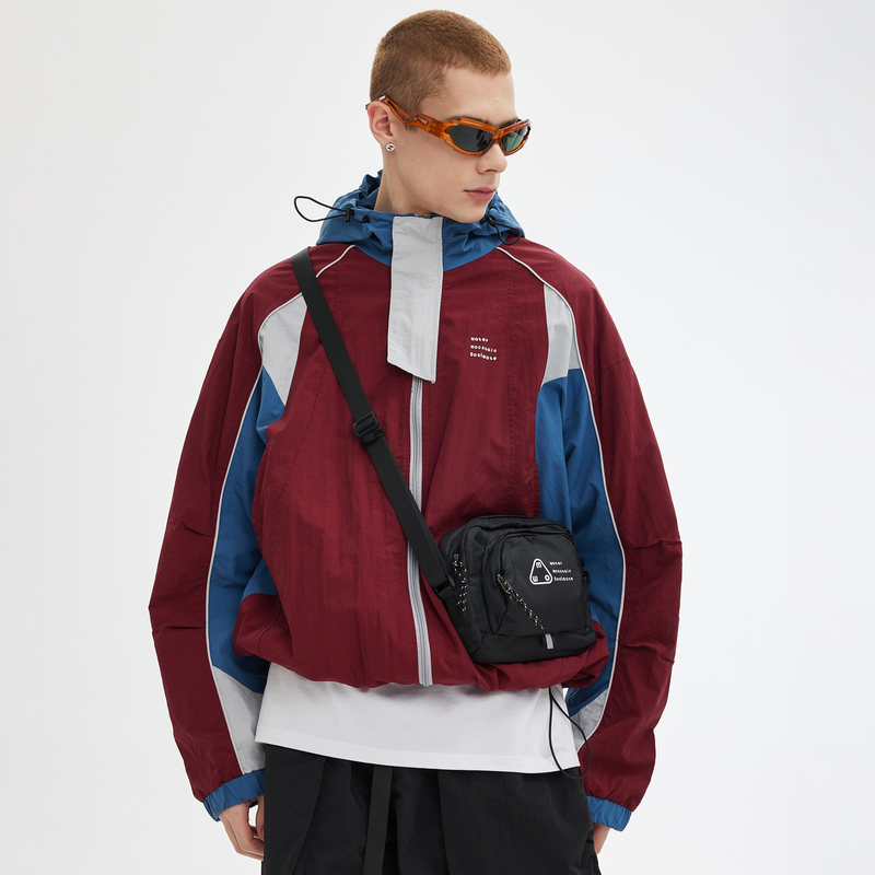 Mwo Light Outdoor Jacket Retro Sports Unisex Aprui Style Color-Blocking Jacket [Same Style as Yunqi Feng Jianyu]
