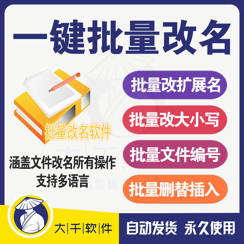 2021 File Batch Renaming Tool Delete Modification Insert One-Click Rename Prefix Suffix Replacement Ordinal Number