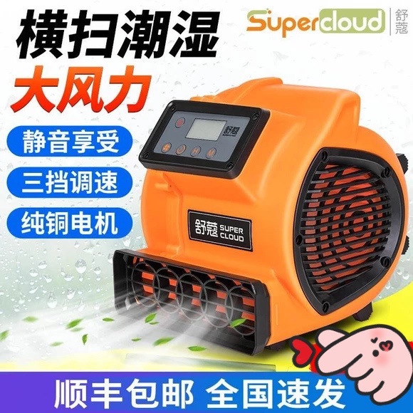 Schucol blower floor blowing Household commercial powerful toilet Hair dryer Carpet drying Floor drying machine Small