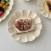 Мисс сахар Ins Korean Белая прямоугольная тарелка салат салат для салата десерт тарелки суши западные блюда для обедов Завтрак на столовую посуду