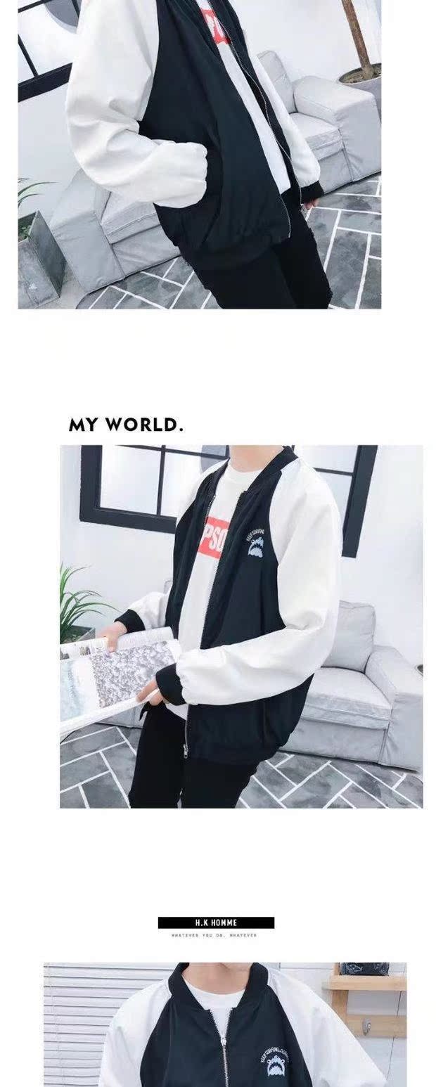 Mùa xuân và mùa thu áo khoác mỏng tay nhanh màu đỏ với áo khoác nam tinh thần xã hội chàng trai hạc thêu cần cẩu thủy triều áo khoác kaki nam