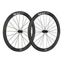 West Rider Road Bike Carbon Fiber Wheel Disc Brake Carbon Spoke Bicycle 700C Wheel Set Vacuum Clincher Rim