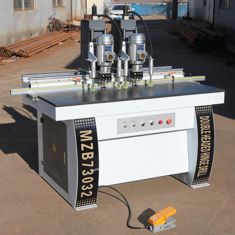 Pneumatic double head single head hinge drilling machine paid amount lead demonstration aromatic hinge drilling machine hinge machine
