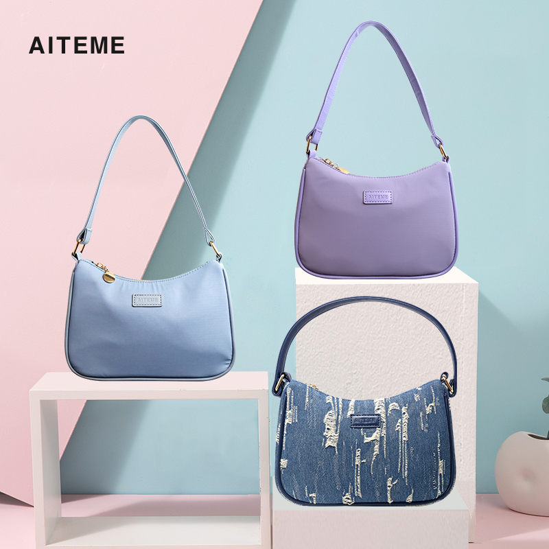 aiteme armband bag crescent bag saddle bag retro 2021 new small crowdwomen bag 100 lap single shoulder inclined satchel bag