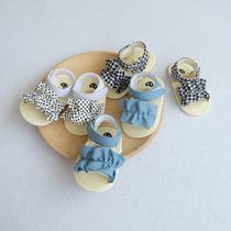 2020 Summer new baby girl ruffle Princess indoor non-slip shoes baby INS toddler shoes INS sandals