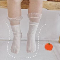 ins summer Korean baby lace lace hollow stockings stockings female baby without follow thin baby socks