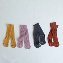 Spring and Autumn 2021 new male and female baby Foreign style without follow-up socks baby elastic pit long socks
