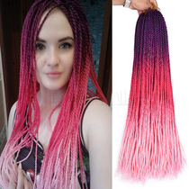 Wig Dirty Braid Twist Bobraid Colored Small Braids Chedron Hair Rope Male And Female Children Pick Up Hip Hop Street Dance Braid 2 Packs