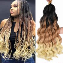 Synthetic Braiding cryogenic dirty braid Crochet Curly Braids Ombre Hair