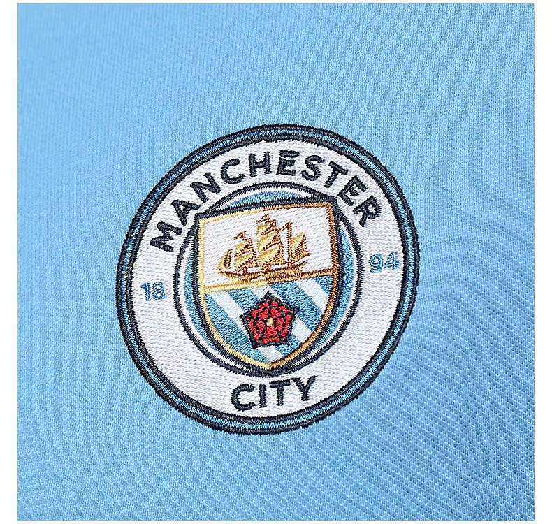 [Chính thức xác thực] Áo Manchester City áo sơ mi cổ điển ngắn tay Polo áo sơ mi nam áo phông thể thao giản dị polo nữ
