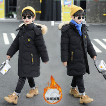 Childrens clothing boys coat thickened long 2020 new Korean version of the Western style children zhong da tong winter down jacket