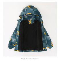 Childrens clothing one plus velvet autumn and winter girls Korean casual jacket 2020 new middle school children Spring and Autumn Tide