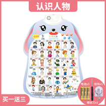 Young childrens Enlightenment sound wall chart baby early education pinyin Learning artifact consonant vowel letter table toy
