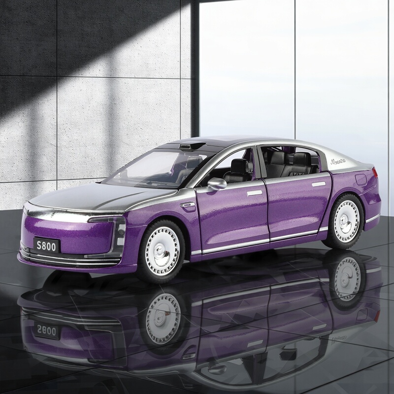 1:32 Huawei Zunjie S800 Alloy Simulation High-End Performance Sedan Toy for Boys Collection, Seres Wunjie M9