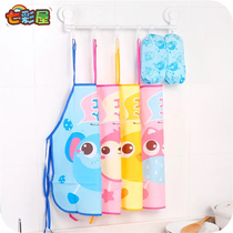 Childrens watercolor painting apron painting clothing Bib protective clothing Girl baby cover Boy child waterproof anti-dressing