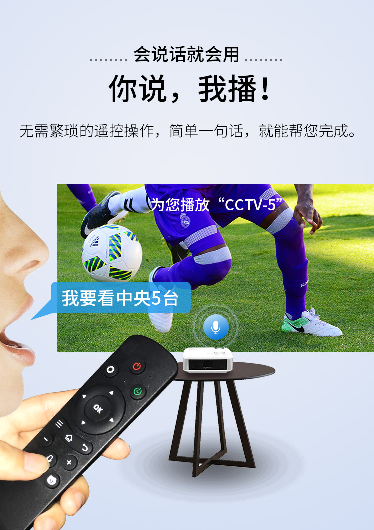 Máy chiếu điện thoại di động Rui Shida S1 gia đình HD thông minh giọng nói không dây 3D rạp chiếu phim gia đình micro di động mini ký túc xá chiếu phim âm thanh nổi - Máy chiếu