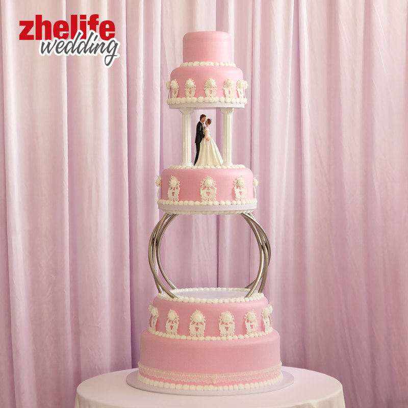 Hot Pin Wedding Celebration Cake Tower Model Frame Accessories Apartzi Multilayer Creative Round Pillar Wedding Wedding Props-Taobao