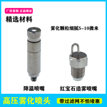 Farming plant cooling humidification disinfection channel atomization automatic spray nozzle fog machine environmental protection dust removal garden landscape