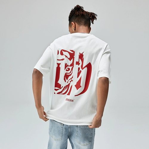 Кролик, футболка с коротким рукавом для влюбленных, в американском стиле