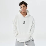 Толстовка с капюшоном, утепленный балахон, в американском стиле, свободный крой