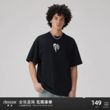 Хлопковая футболка с коротким рукавом для влюбленных, в американском стиле, круглый воротник