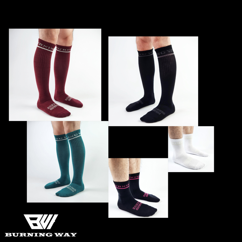 Burningway Deadlift Socks A7 Basketball Cycling Squat Weightlifting Competition Ipf Football Sports Socks Mid-Calf Long Socks