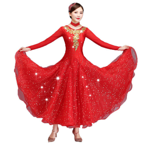 Women ballroom dance dresses Performance dress modern dance dress National Standard Dance Dress social dance dress show dress Waltz