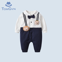 Tommy Gaven baby autumn clothes Mens baby conjoined clothes full moon 100 days old dress Long sleeves Baby Boy clothing