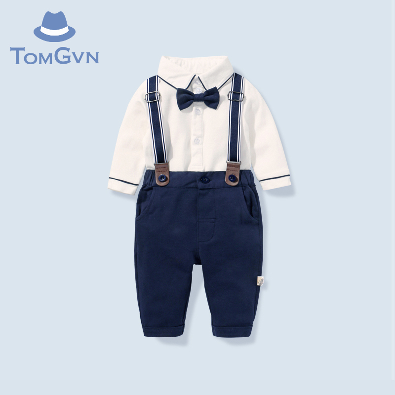 Tomgvn 2022 Birthday Winter Wear Baby Plus Velvet Baby Boy Dress Handsome Fashion Set First Birthday Party