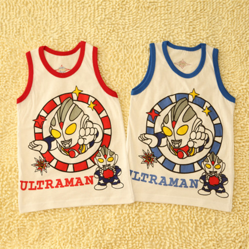 Children Summer vest pure cotton o Superman cartoon sleeveless bottom vest