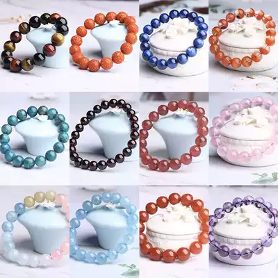 Crystal Garnet tourmaline amethyst hair pendant necklace hand DIY wenjade Crystal Wen play