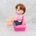 Phụ kiện quần áo búp bê Milu Xiaomei Le cho nhà vệ sinh bằng nhựa có hiệu ứng âm thanh nhà vệ sinh chơi đồ chơi huấn luyện tại nhà