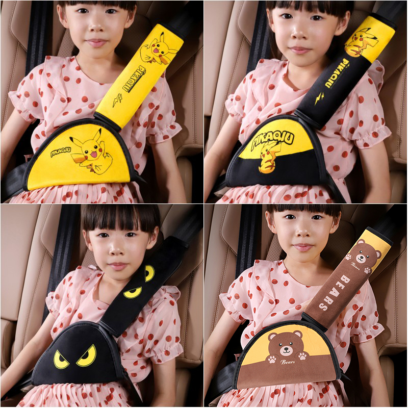 Cartoon Children Seat Belt Conditioning Fixer Anti-Neck Simple Safety Seat Car Seat Belt Protection Shoulder Strap