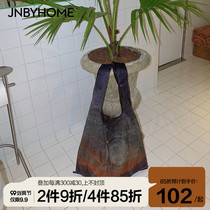 JNBYHOME Jiangnan cloth storage bag polyester organza printing supermarket portable vest light shopping bag