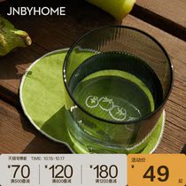 JNBYHOME Jiangnan cloth autumn coasters linen quick-drying tea art Japanese theme printing literary personality gift