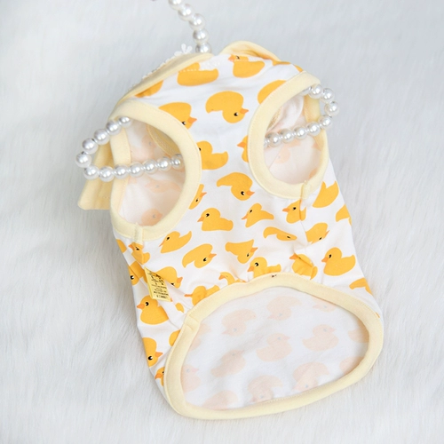 Одежда для щенка лето тонкая плюшевая бишон медведь маленькая собака щенка для домашних животных боевые кошки весна и осенний интернет -жилет