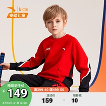 Ahn stepped childrens boy Chinese sweatshirt 2022 Spring autumn season new CUHK Tong red blouses 352137703