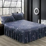 giường giá rẻ bìa bedspread giường váy một mảnh DN giường công chúa Hàn Quốc Simmons lanh bảo vệ tay áo ba mảnh không phai - Trải giường thảm trải giường cao cấp