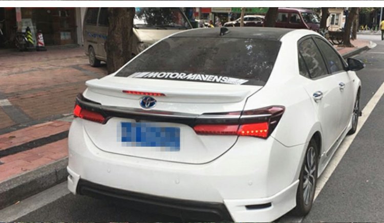 14-17 Toyota Corolla đuôi cánh Mới Corolla sửa đổi đèn đặc biệt ABS miễn phí đấm cánh sau cánh cố định cánh gió xe ô tô