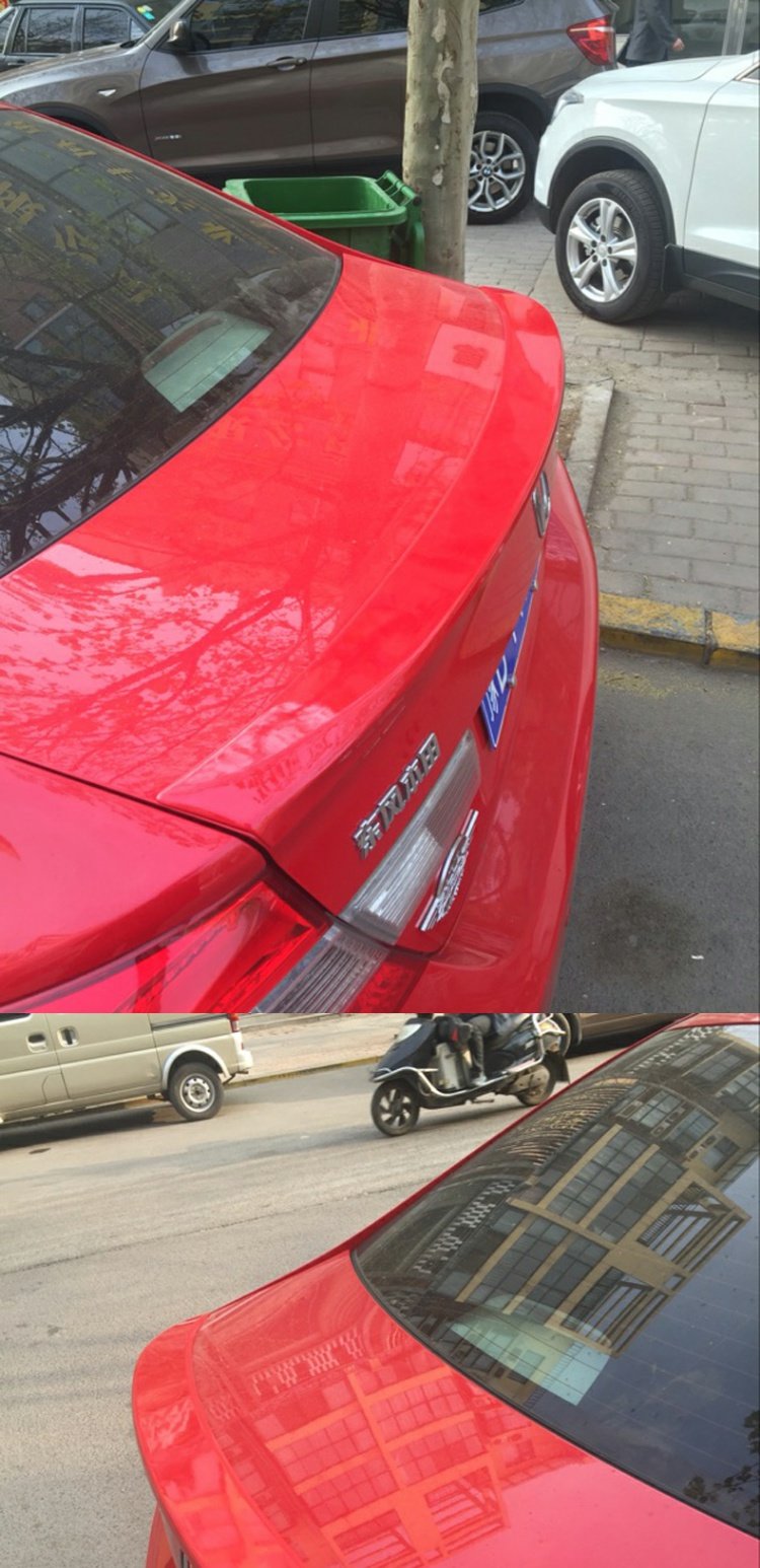 12-13 đuôi xe mới Honda thế hệ thứ 9 thế hệ thứ 9 sửa đổi đặc biệt cánh trên cùng với sơn nướng - Sopida trên cánh đuôi ô tô