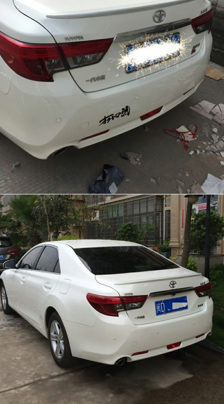 10-16 mới Ruizhi đuôi sửa đổi Reitz phía trên cánh sau kính cố định cánh ngang áp lực nhỏ đuôi với sơn - Sopida trên Cánh gió ô tô đẹp