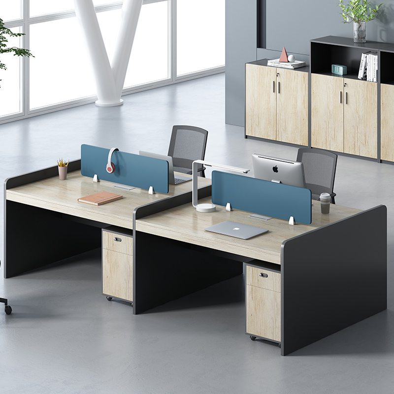 Desk and chair combination suite is simple modern screen staff 46 people office furniture