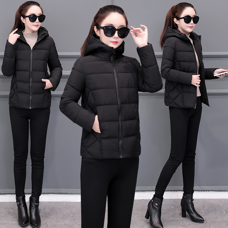 Anti-mùa quần áo nữ chất liệu bông nhỏ bông len mùa đông ngắn mặc mới của Hàn Quốc phiên bản của cơ thể xuống sinh viên bông quần áo thiết lập lỏng lẻo và dày