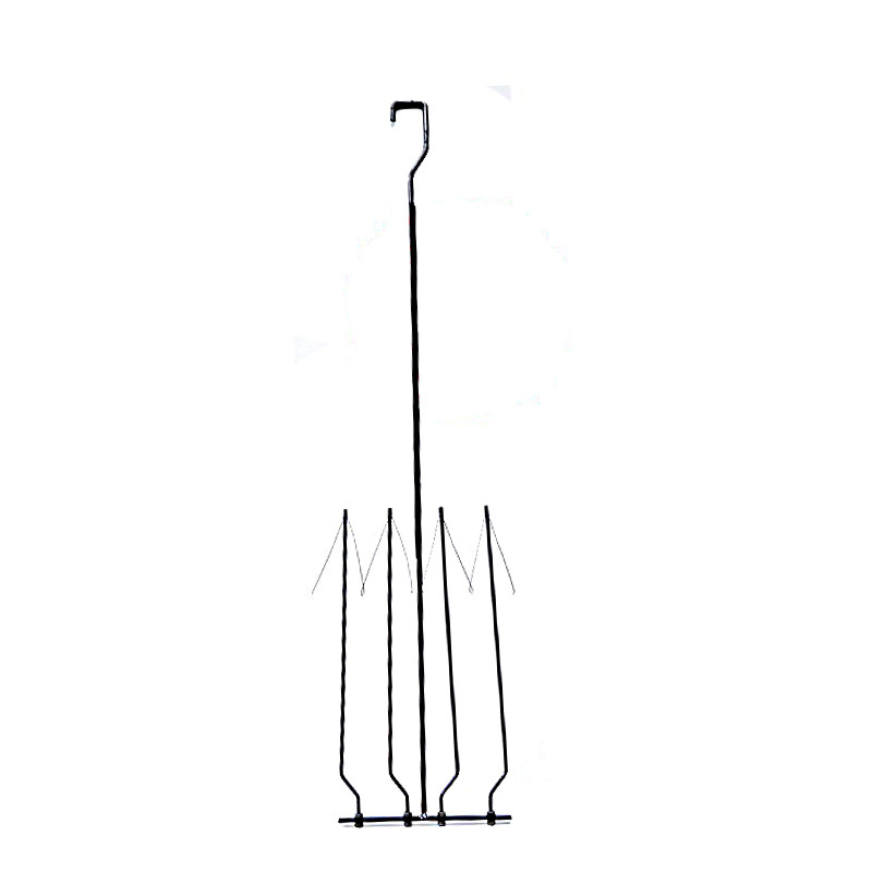 Stainless steel green vacuum plating spray electrolytic galvanized chrome fishing rod spray paint hanger electrophoresis bag factory direct sales